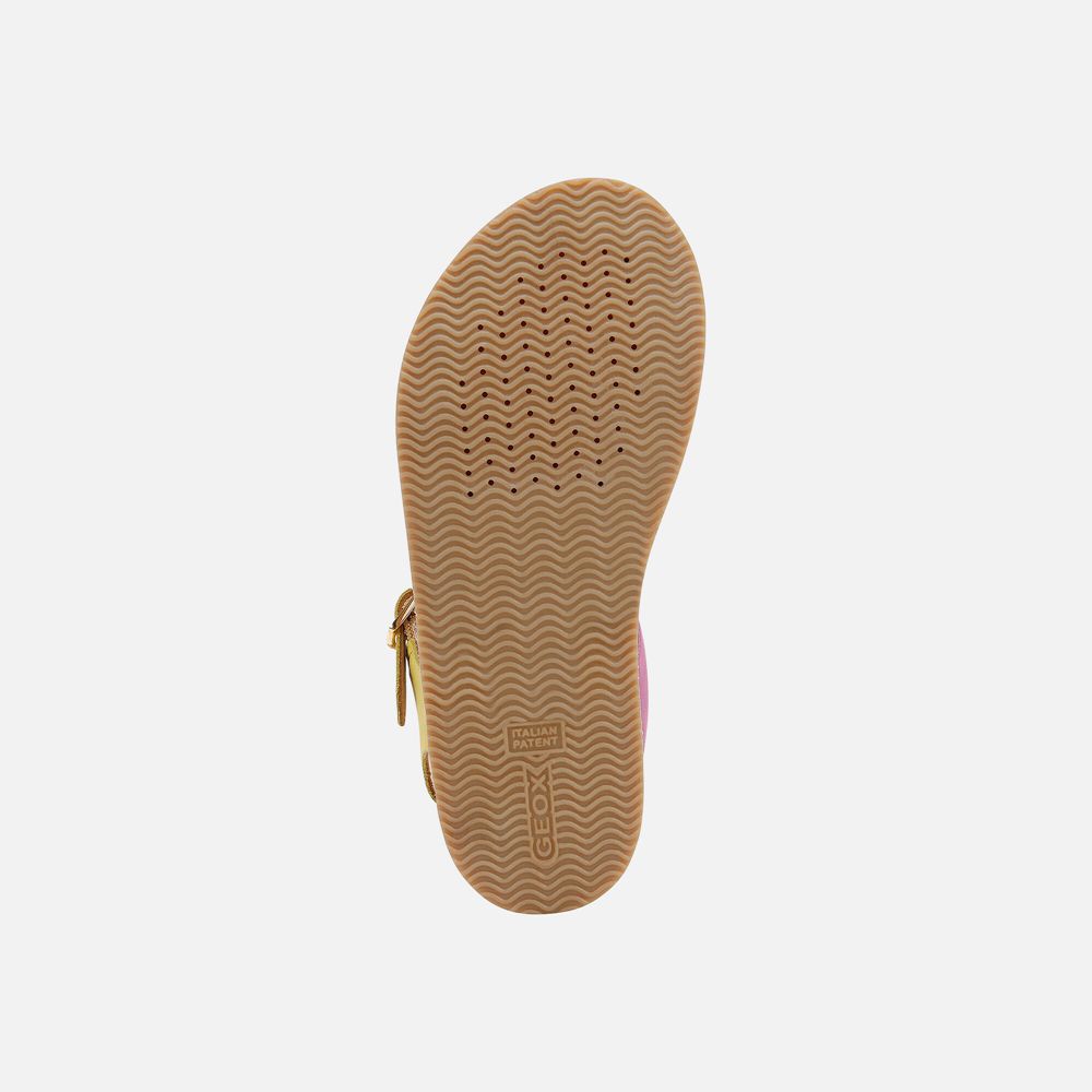 Sandalias Geox Menina Amarelas - Eolie - FXBGO5248